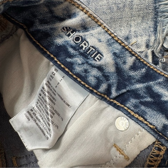 American Eagle Outfitters Shortie Jean Shorts Size 2 - Picture 5 of 6